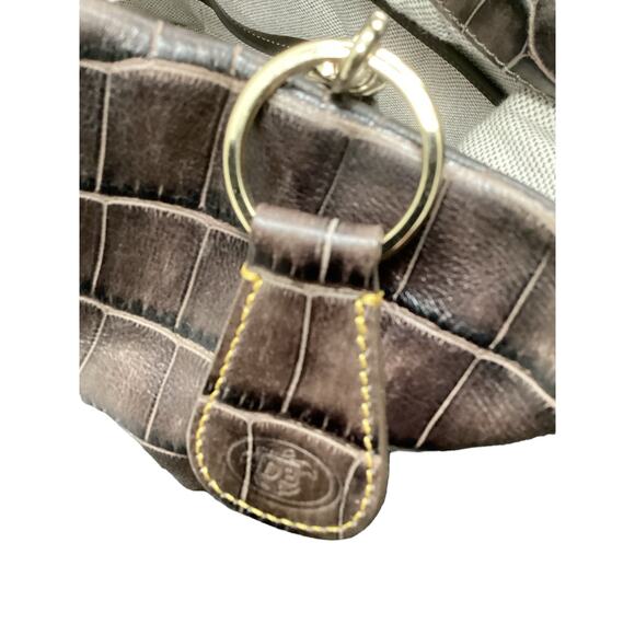 Dooney &Bourke Purse Women’s One Size Embossed Leather Alligator Pattern Brown - Picture 7 of 8